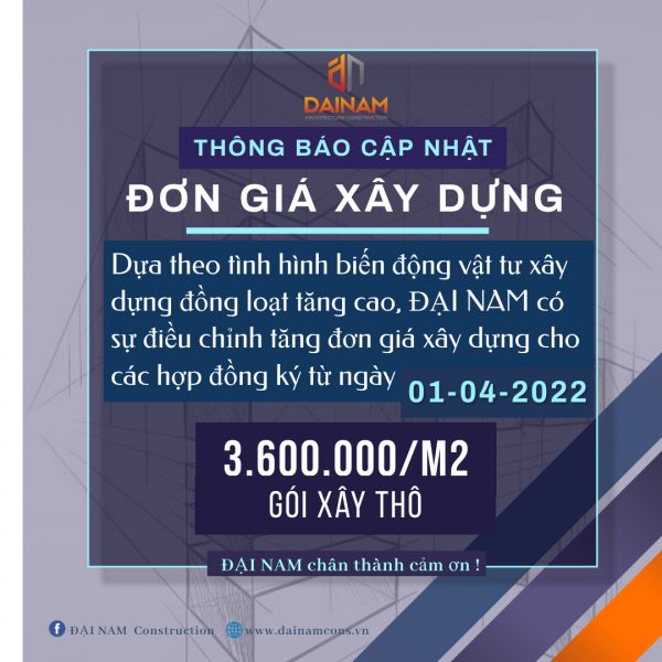 ĐƠN GIÁ XÂY THÔ