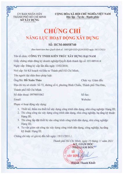 CÔNG TY XÂY DỰNG UY TÍN